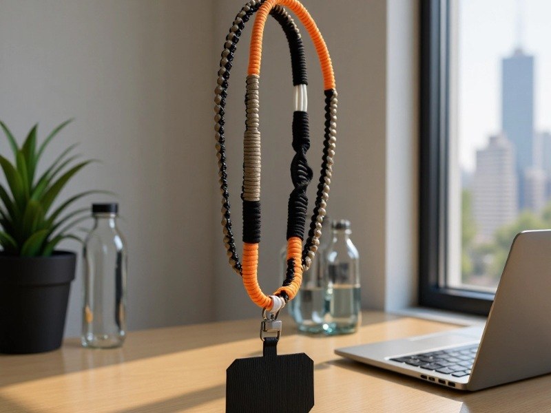 Braided phone lanyard