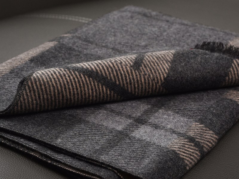 Plaid winter scarf