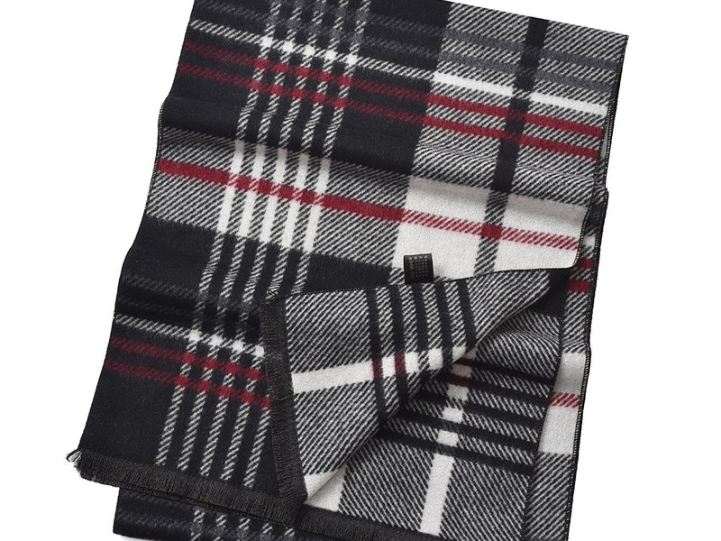 Plaid winter scarf